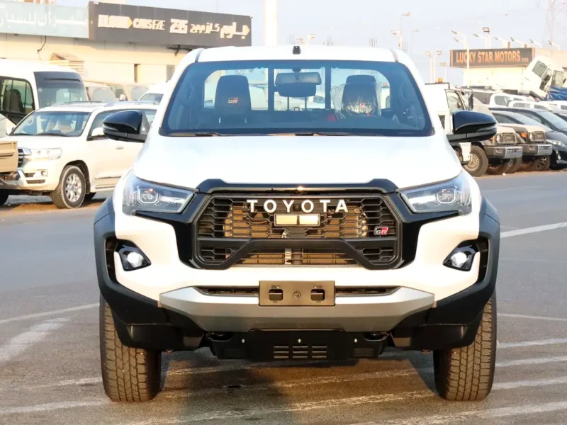 2025 Toyota Hilux GR Sport 6 Cylinders Engine White Black Pickup Truck GCC Specs