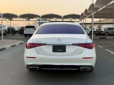 2022 Mercedes-Maybach S 580 4MATIC 4.0L V8 Biturbo with EQ Boost White Sedan