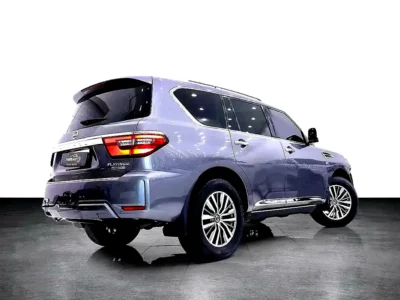 2020 Nissan Patrol LE Platinum 8 Cylinders Petrol Engine Blue Tan SUV GCC Specs FULLY LOADED