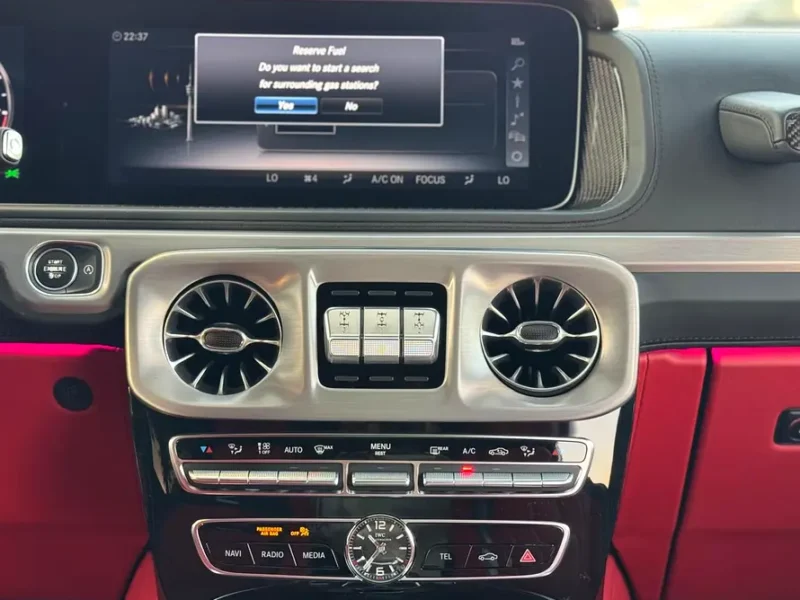 2021 Mercedes-Benz G-Class G 63 AMG 4.0L V8 Biturbo Petrol Engine White Red SUV