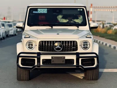 2021 Mercedes-Benz G-Class G 63 AMG 4.0L V8 Biturbo Petrol Engine White Red SUV