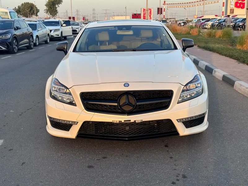2011 Mercedes-Benz CLS-Class CLS 63 AMG 8 Cylinders Petrol Engine White Beige Sedan