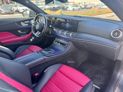 2021 Mercedes-Benz E-Class E450 4MATIC 6 Cylinders Petrol Engine Grey Red Coupe