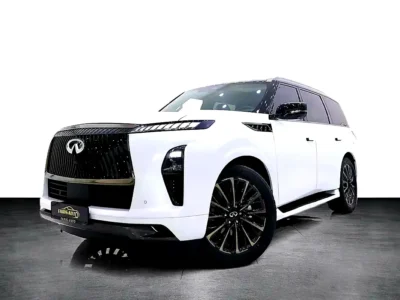 2026 Infiniti QX80 Autograph 6 Cylinders Petrol Engine White Maroon SUV FULLY LOADED