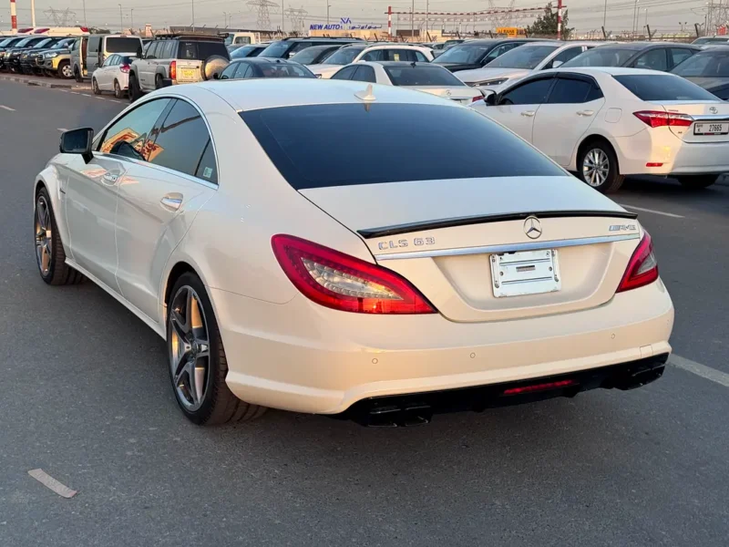 2011 Mercedes-Benz CLS-Class CLS 63 AMG 8 Cylinders Petrol Engine White Beige Sedan