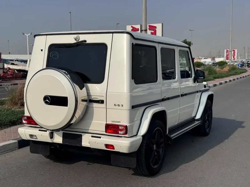2017 Mercedes-Benz G-Class G 63 AMG 4.0L V8 Biturbo Petrol Engine White Red SUV
