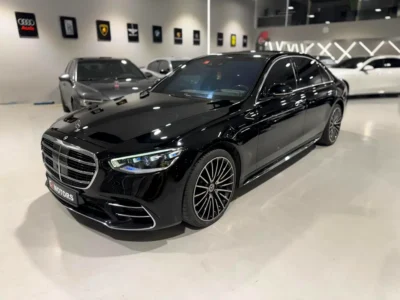2022 Mercedes-Benz S-Class S 500 4Matic 6 Cylinders Petrol Engine Black Tan Sedan