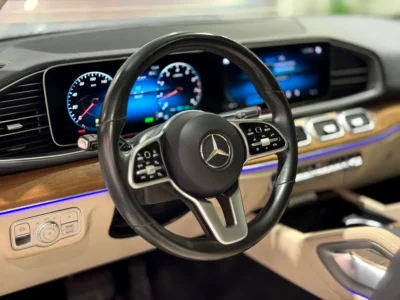 2021 Mercedes-Benz GLS-Class GLS 450 4MATIC 6 Cylinders Engine Black White SUV