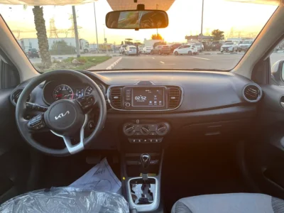 2023 Kia Pegas LX 4 Cylinders Petrol Engine White Grey Sedan GCC Specs Automatic