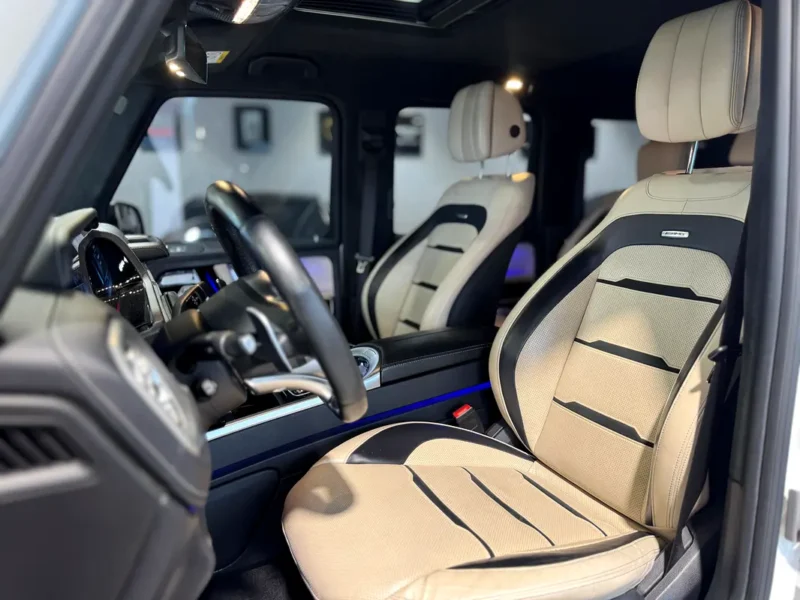 2021 Mercedes-Benz G-Class G 63 AMG 4.0 Litres V8 Biturbo Engine White Beige SUV