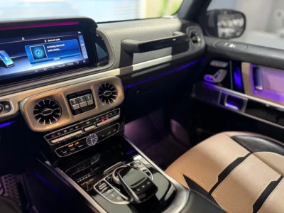 2021 Mercedes-Benz G-Class G 63 AMG 4.0 Litres V8 Biturbo Engine White Beige SUV