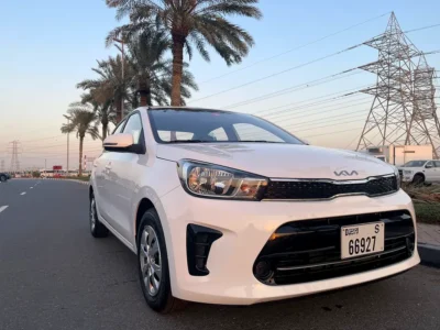 2023 Kia Pegas LX 4 Cylinders Petrol Engine White Grey Sedan GCC Specs Automatic