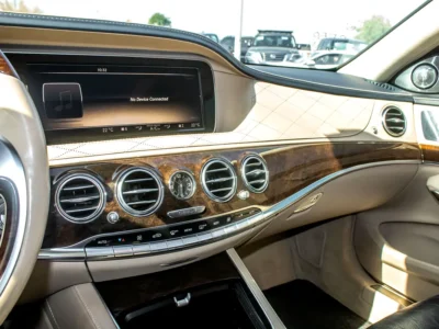 2014 Mercedes-Benz S-Class S 550 8 Cylinders Petrol Engine White Beige Sedan Very Clean