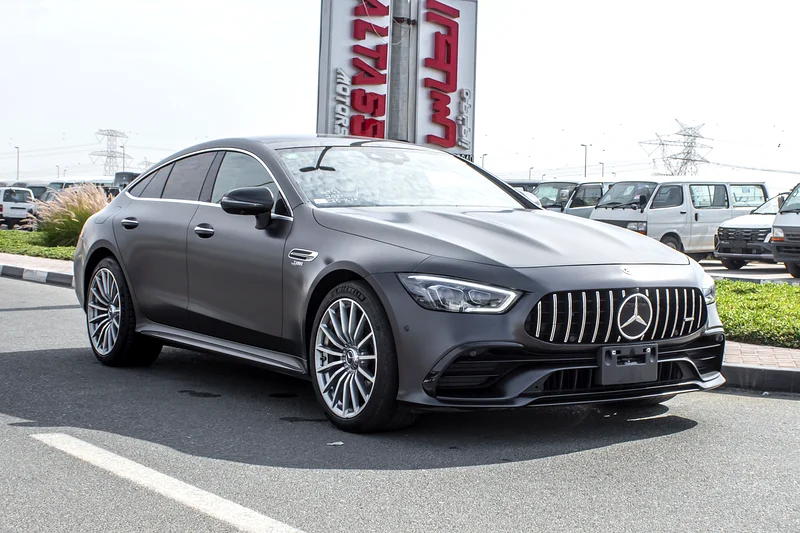 2021 Mercedes-Benz AMG GT 43 6 Cylinders Petrol Engine Grey Black Sedan Clean Car