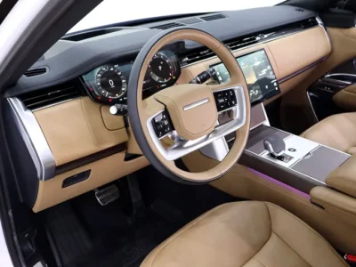 2025 Land Rover Range Rover HSE P530 8 Cylinders Petrol Engine White Tan SUV FULLY LOADED