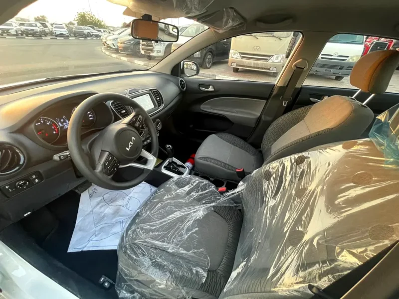 2023 Kia Pegas LX 4 Cylinders Petrol Engine White Grey Sedan GCC Specs Automatic