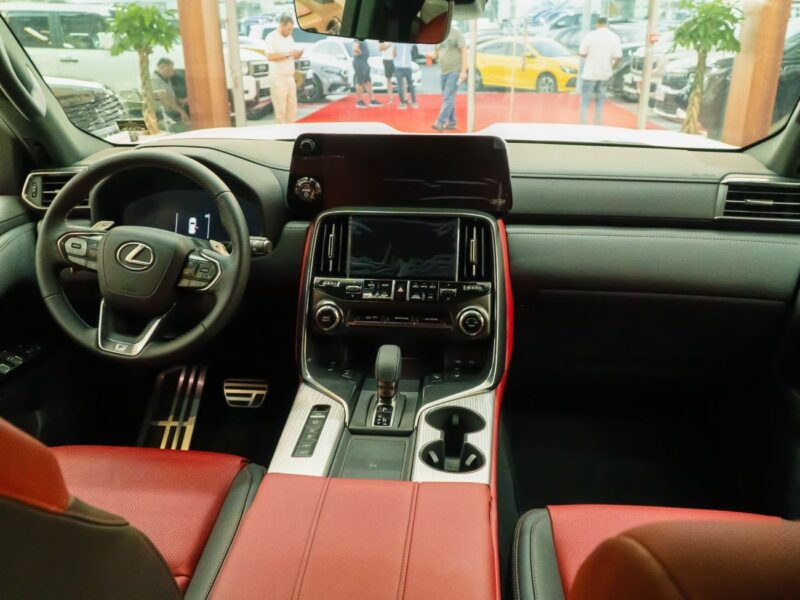 2025 Lexus LX700h F Sport 3.5 Litres 6 Cylinders Hybrid Engine White Red SUV