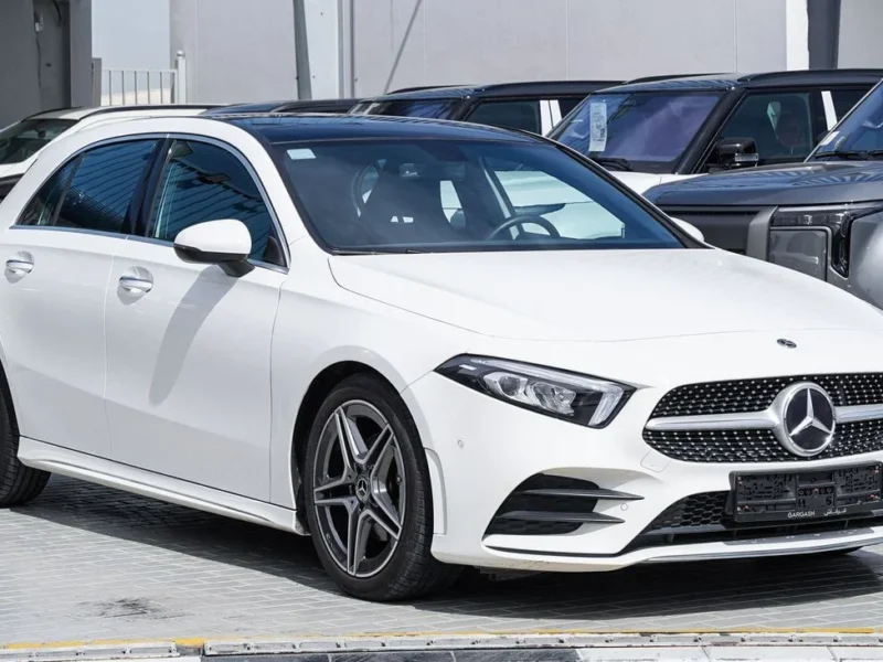 2023 Mercedes-Benz A 200 1.3-liter turbocharged 4-cylinder Petrol Engine White Black Sedan