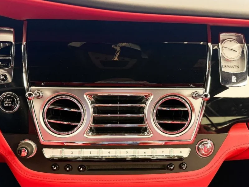 2017 Rolls-Royce Dawn Bespoke Silver Package 6.6L V12 Twin-Turbo White Red Convertible