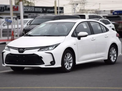 2025 Toyota Corolla Elite 1.8 Litres Hybrid 4 Cylinder Engine White Grey Sedan