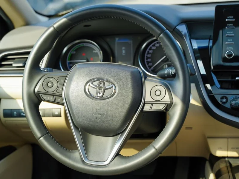 2022 Toyota Camry 2.5 Litres 4 Cylinders Hybrid Engine Gold Beige Sedan GCC Specs