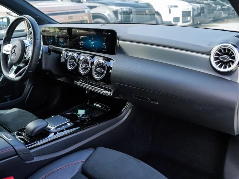 2023 Mercedes-Benz A 200 1.3-liter turbocharged 4-cylinder Petrol Engine White Black Sedan