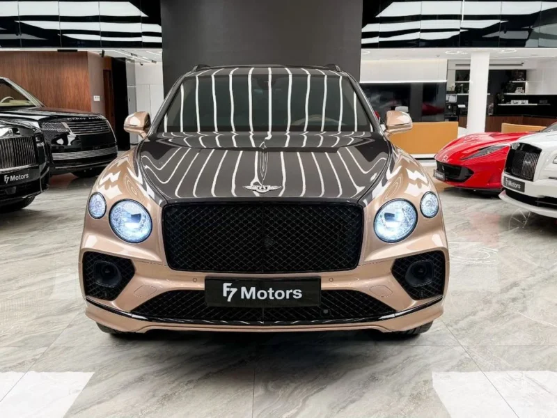 2022 Bentley Bentayga S 4.0L V8 Twin-Turbo Petrol Engine Gold Beige SUV Fully Loaded