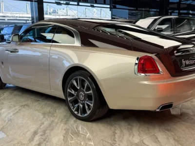 2019 Rolls-Royce Wraith 6.6L Twin-Turbocharged V12 Engine Gold Tan Coupe GCC Specs