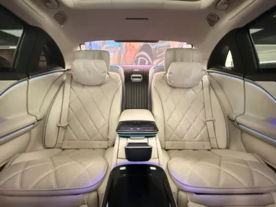 2023 Mercedes Maybach S680 6.0 L V12 Twin-Turbo Two tone Gold Black Beige Sedan