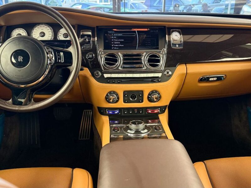 2019 Rolls-Royce Wraith 6.6L Twin-Turbocharged V12 Engine Gold Tan Coupe GCC Specs