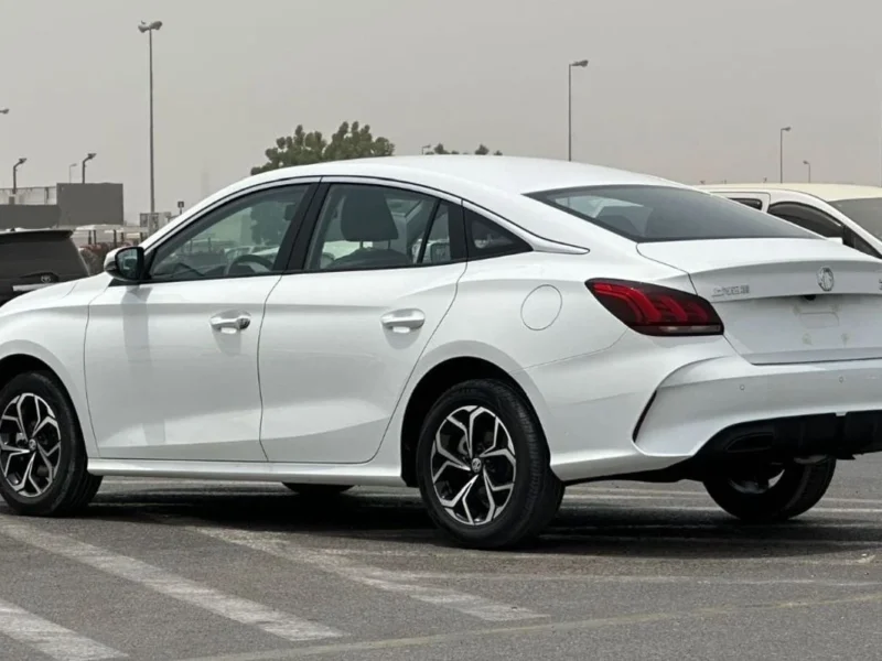 2025 MG 5 1.5 Litres Naturally Aspirated 4 Cylinders Petrol Engine White Black Sedan