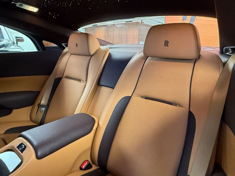 2019 Rolls-Royce Wraith 6.6L Twin-Turbocharged V12 Engine Gold Tan Coupe GCC Specs