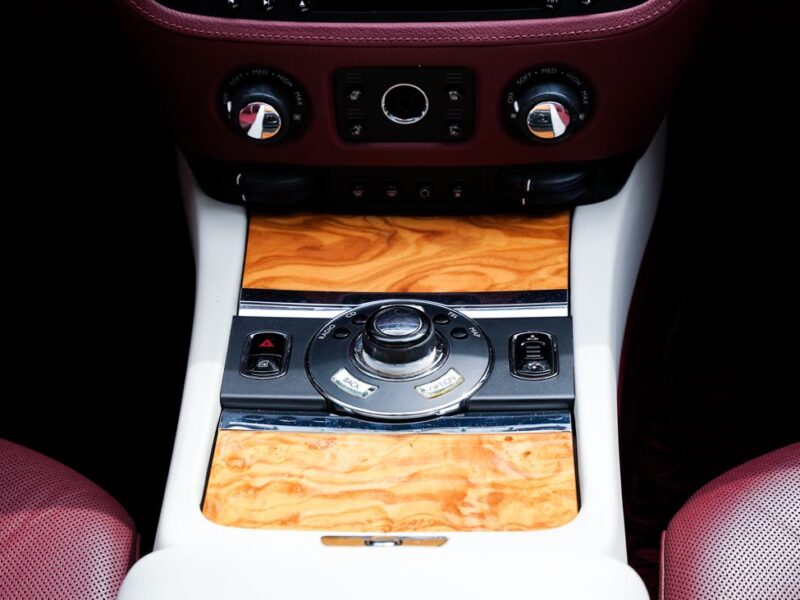 2014 Rolls-Royce Ghost 6.6-liter V12 twin-turbo Petrol Engine White Burgundy Sedan