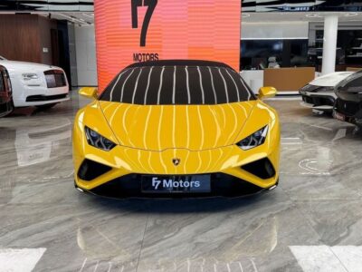 2023 Lamborghini Huracan Evo Spyder 5.2L Naturally Aspirated V10 Yellow Black Coupe