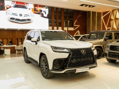2025 Lexus LX700h F Sport 3.5 Litres 6 Cylinders Hybrid Engine White Red SUV