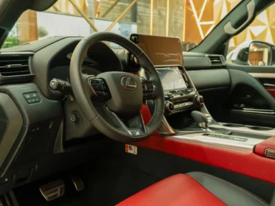 2025 Lexus LX700h F Sport 3.5 Litres 6 Cylinders Hybrid Engine White Red SUV