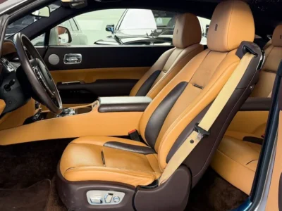 2019 Rolls-Royce Wraith 6.6L Twin-Turbocharged V12 Engine Gold Tan Coupe GCC Specs