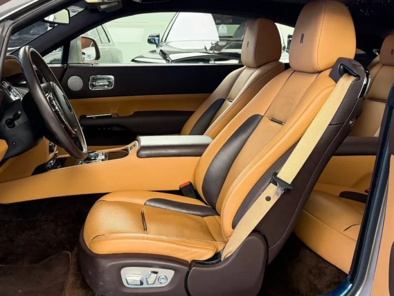 2019 Rolls-Royce Wraith 6.6L Twin-Turbocharged V12 Engine Gold Tan Coupe GCC Specs