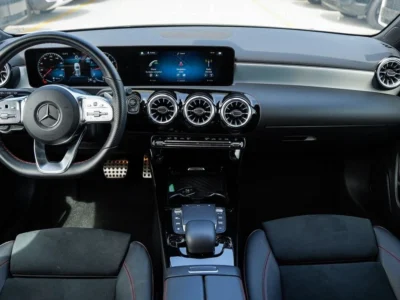 2023 Mercedes-Benz A 200 1.3-liter turbocharged 4-cylinder Petrol Engine White Black Sedan