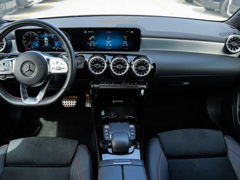 2023 Mercedes-Benz A 200 1.3-liter turbocharged 4-cylinder Petrol Engine White Black Sedan