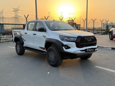 2025 Toyota Hilux GR Sport 4.0 Litres V6 Petrol Engine White Black Pickup Truck GCC