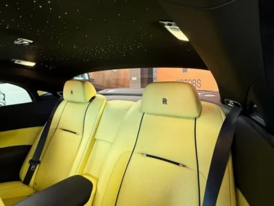 2018 Rolls-Royce Wraith 6.6L Twin-Turbocharged V12 Engine Blue Yellow Coupe GCC