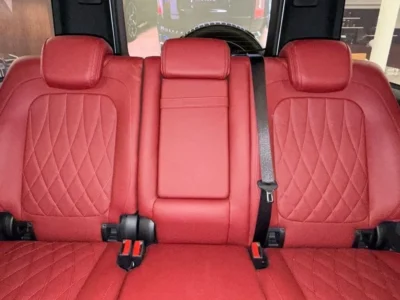 2025 Mercedes-Benz G 63 AMG 4.0L V8 Bi-Turbo Engine White Red SUV Double Night Package