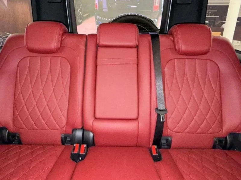 2025 Mercedes-Benz G 63 AMG 4.0L V8 Bi-Turbo Engine White Red SUV Double Night Package