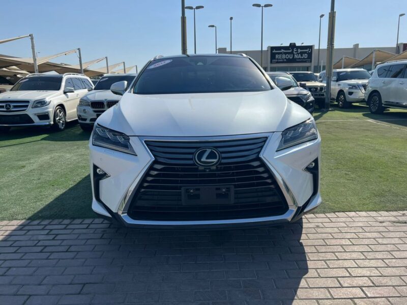 2017 LEXUS RX350 F-Sport 3.5 Litres V6 Petrol Engine White Brown SUV GCC Full Option