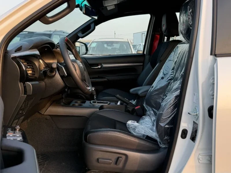 2025 Toyota Hilux GR Sport 4.0 Litres V6 Petrol Engine White Black Pickup Truck GCC