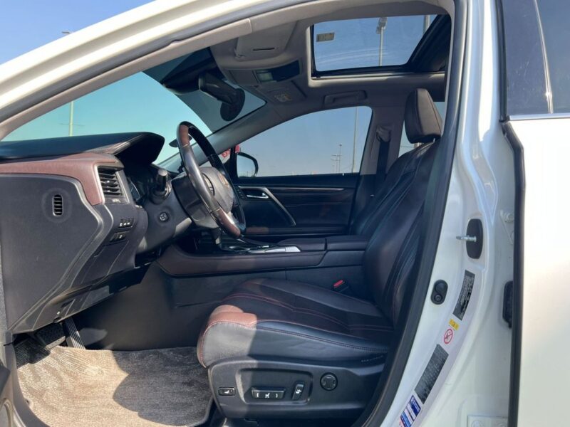 2017 LEXUS RX350 F-Sport 3.5 Litres V6 Petrol Engine White Brown SUV GCC Full Option