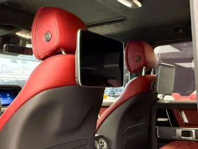 2025 Mercedes-Benz G 63 AMG 4.0L V8 Bi-Turbo Engine White Red SUV Double Night Package