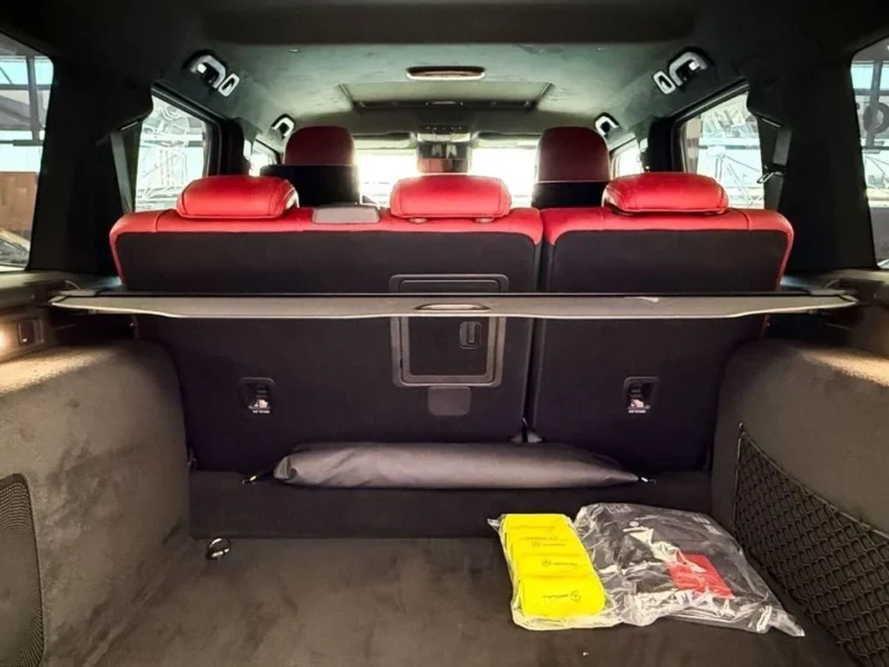 2025 Mercedes-Benz G 63 AMG 4.0L V8 Bi-Turbo Engine White Red SUV Double Night Package