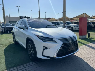 2017 LEXUS RX350 F-Sport 3.5 Litres V6 Petrol Engine White Brown SUV GCC Full Option